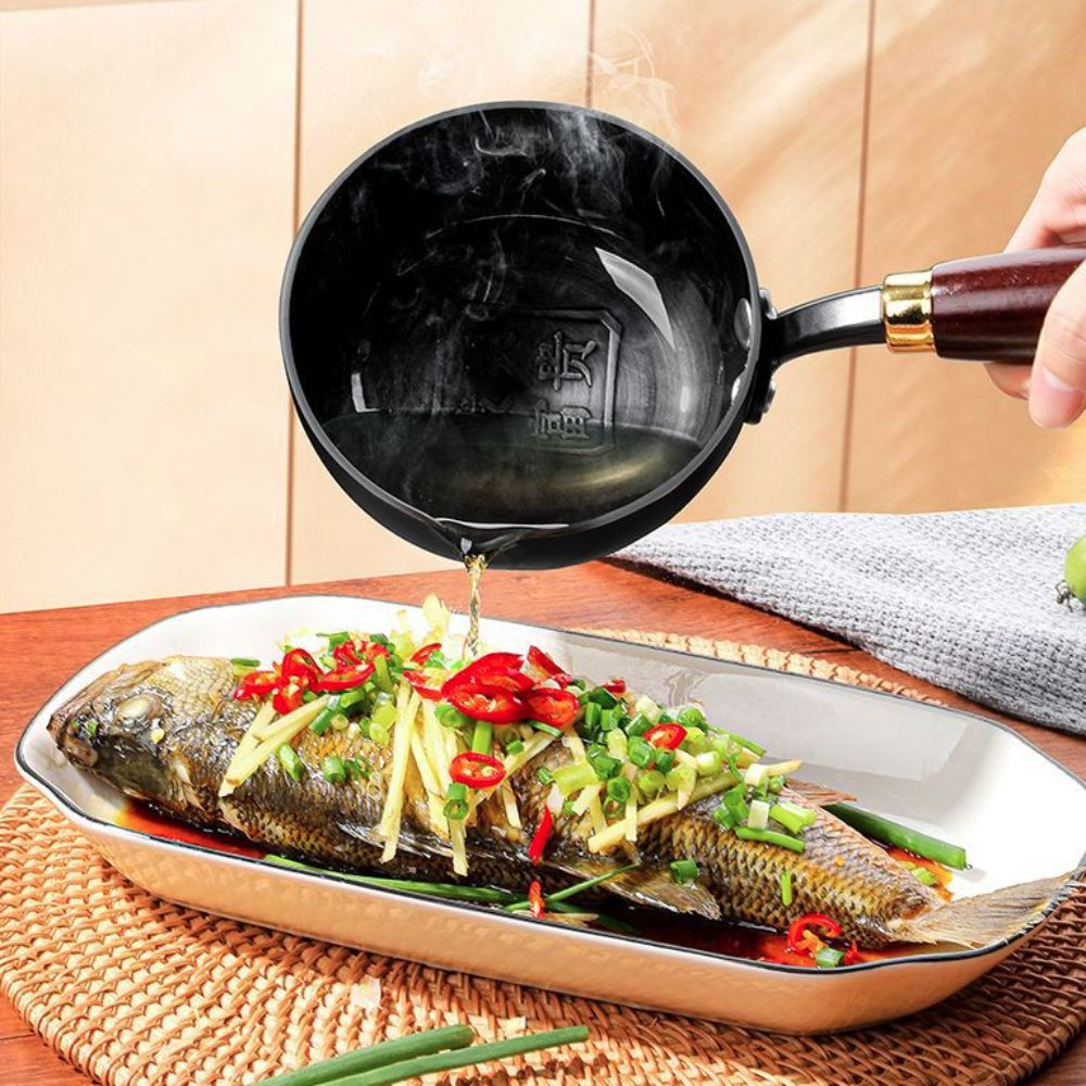 Cast Iron Tetsubin - Universal Cast Iron Oil Splashing Pot