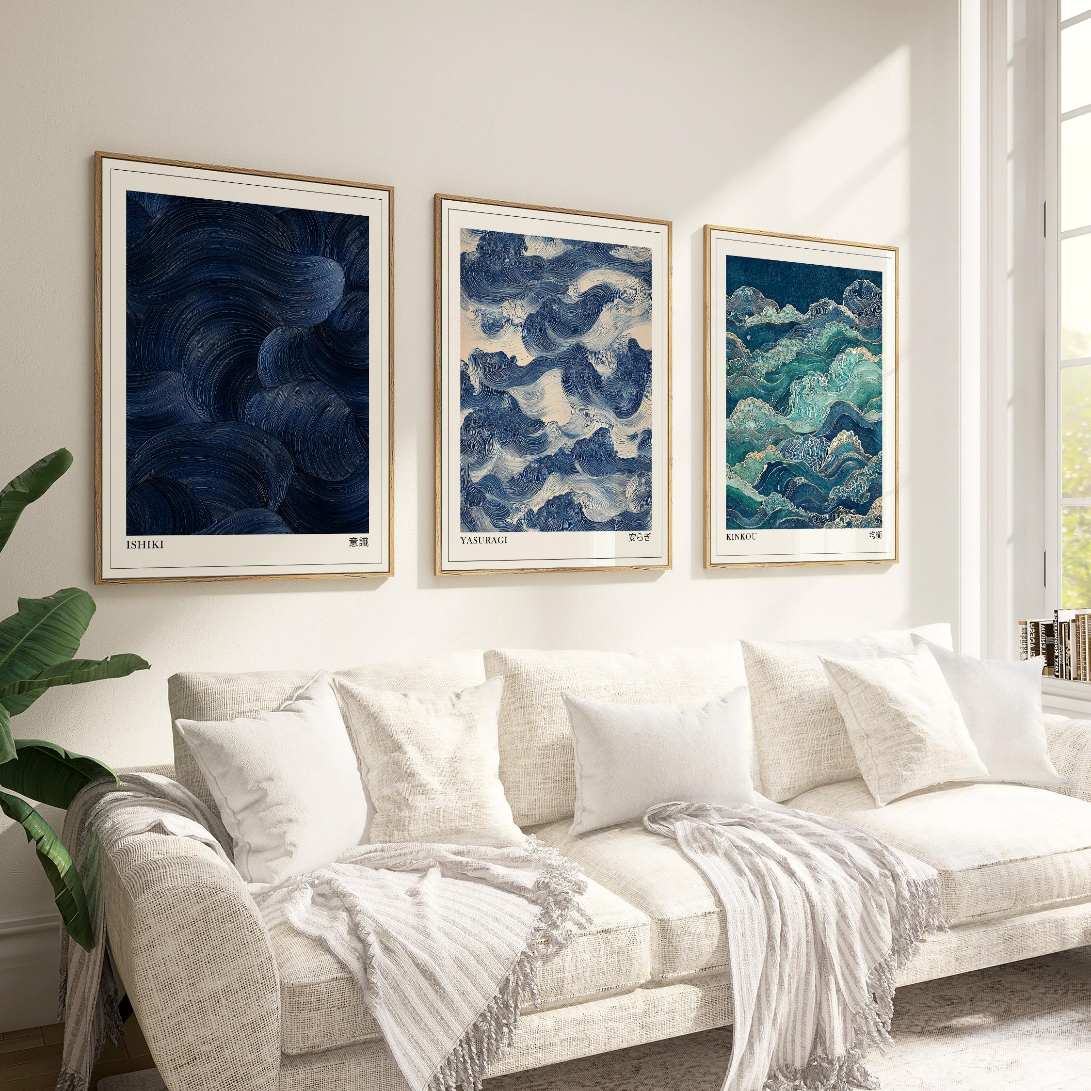 Japandi Wall Art Set of 3, Mod - Japanese Living Lifestyle avis et prix