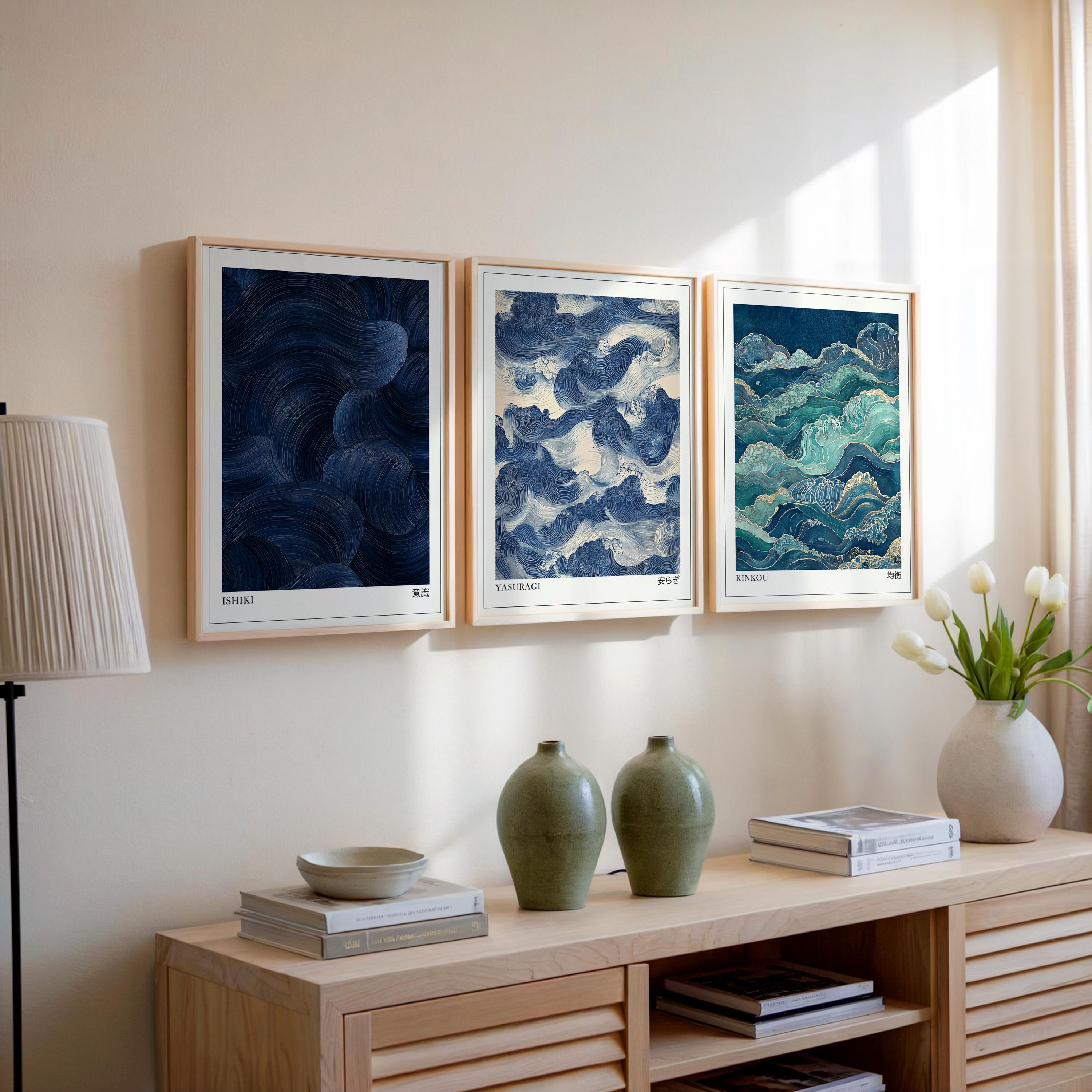 Japandi Wall Art Set of 3, Mod - Japanese Living Lifestyle avis et prix