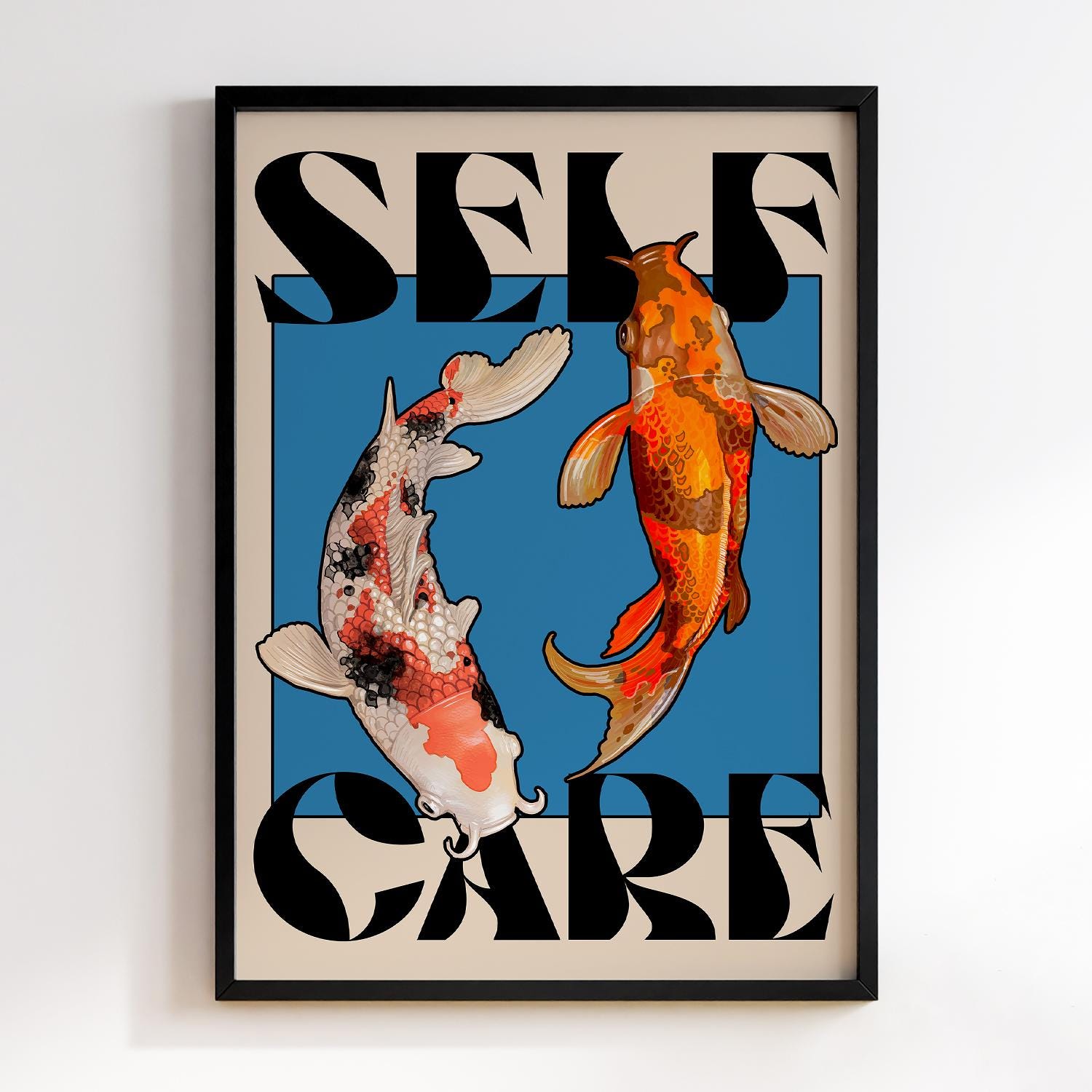 Japanese Red Koi Fish Canvas P - Japanese Lifestyle Japanese avis et prix