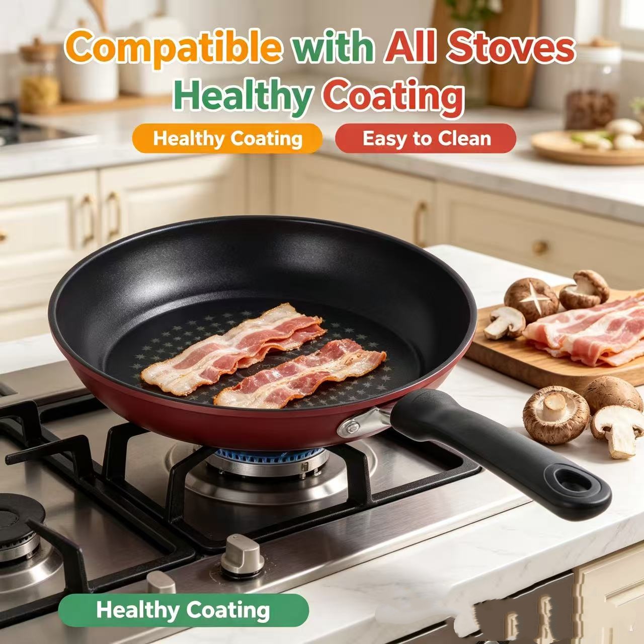 Premium Granite Non Stick Fryi - Cast Iron Tetsubin avis et prix