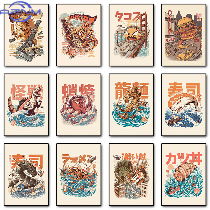 AZNM Japanese Kaijus Food Sush - Japanese Lifestyle Japanese avis et prix