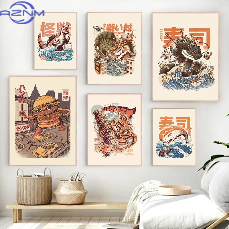 AZNM Japanese Kaijus Food Sush - Japanese Lifestyle Japanese avis et prix
