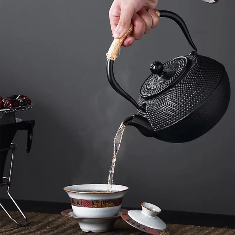 Cast Iron Teapot, Water Boilin - Cast Iron Tetsubin avis et prix